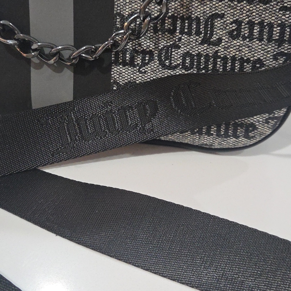 Juicy Couture Black and Gray Messenger Bag - Picture 12 of 12